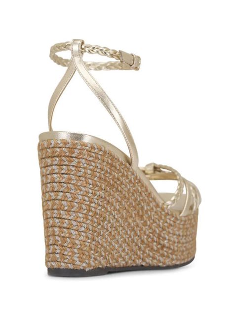 Jimmy Choo Dree braided platform espadrilles - Gold