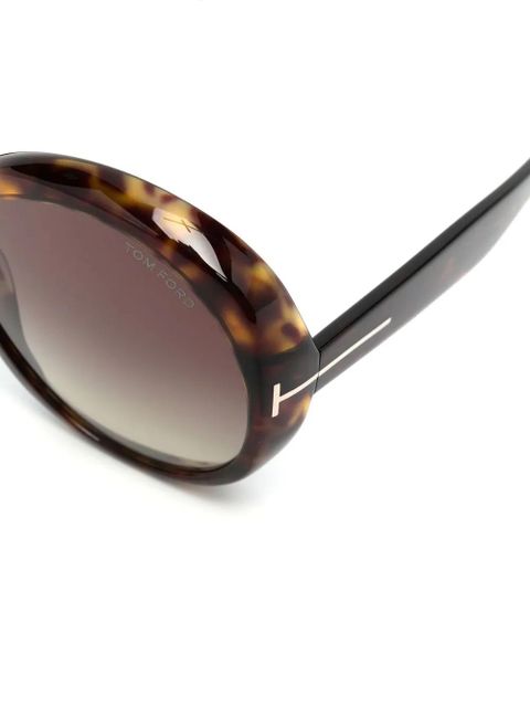 TOM FORD Eyewear tortoiseshell-effect sunglasses - Brown