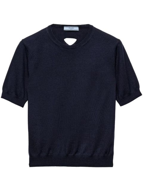 Prada wool knitted top - Blue - zdjęcie produktu nr 1