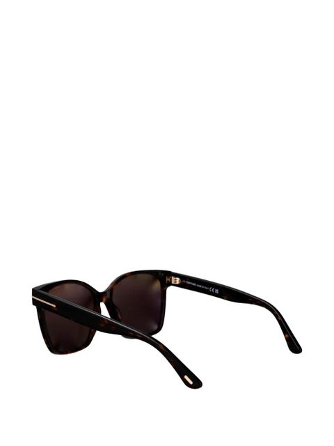 TOM FORD Iris-02 square-frame sunglasses - Brown