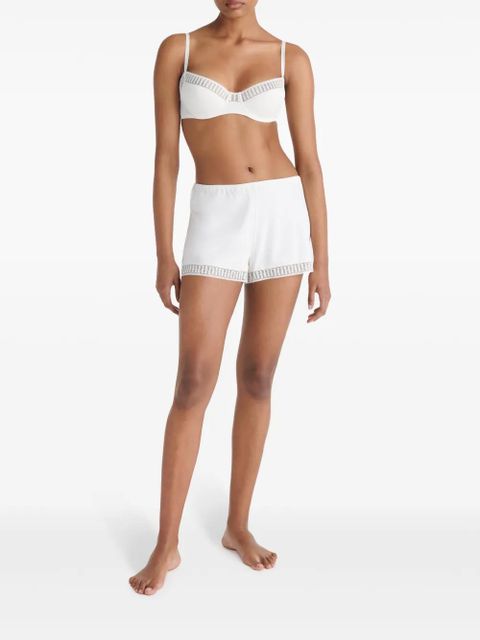 ERES Sylvie Graphic lace-trim shorts - White
