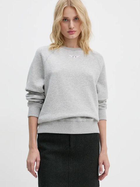 ZADIG&VOLTAIRE bluza damska kolor szary melanżowa JWSS00606