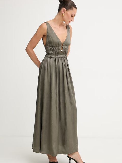 Liu Jo sukienka rozkloszowana z wiskozy - zdjęcie produktu nr 1