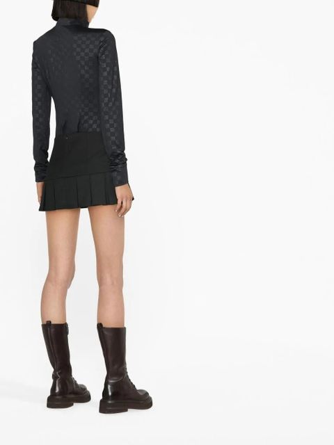 MISBHV Lara logo-print top - Black