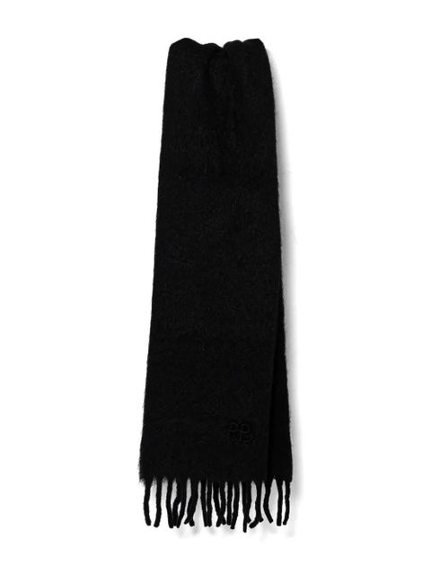 Ruslan Baginskiy logo-embroidered scarf - Black - zdjęcie produktu nr 1