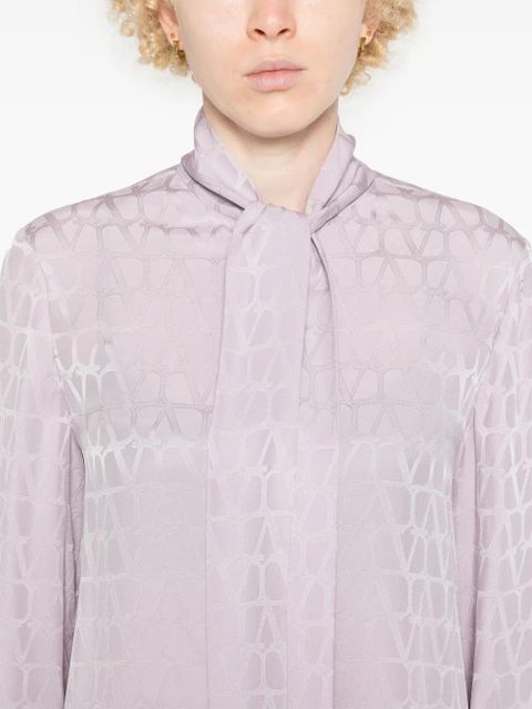 Valentino Garavani Toile-Iconographe-jacquard shirt - Purple