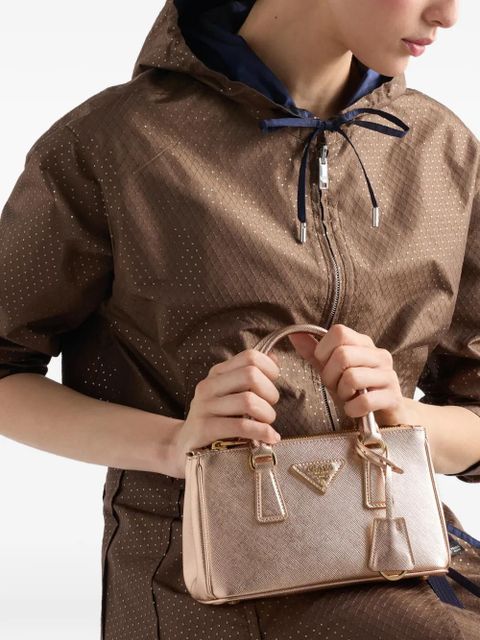 Prada mini Galleria patent leather tote bag - Pink