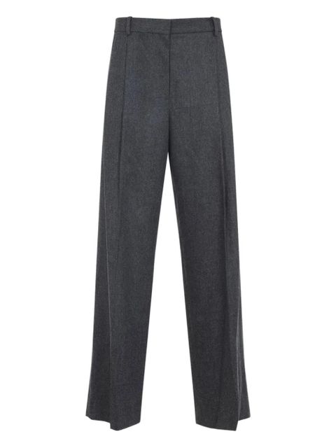 KHAITE wool straight-leg trousers - Grey - zdjęcie produktu nr 1
