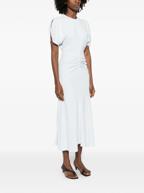Victoria Beckham draped midi dress - Blue