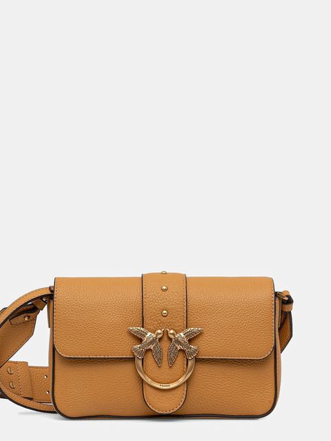 Pinko torebka skórzana kolor pomarańczowy 104340 A2OX - zdjęcie produktu nr 1