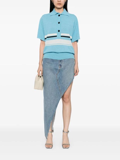 Christopher Esber Straccio polo top - Blue