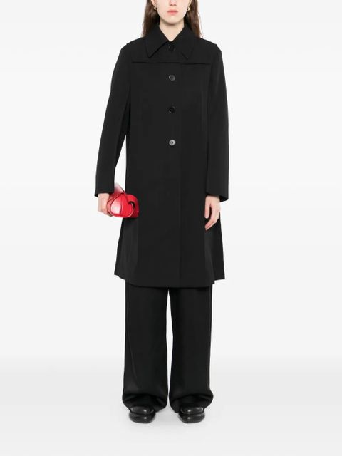 Jil Sander buttoned coat - Black - zdjęcie produktu nr 2