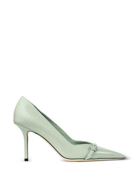 Jimmy Choo pointed toe buckle pumps - Green - zdjęcie produktu nr 1