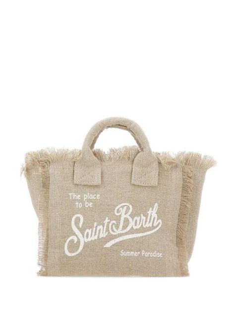 MC2 Saint Barth mini Vanity fringe-trim tote bag - Neutrals - zdjęcie produktu nr 1