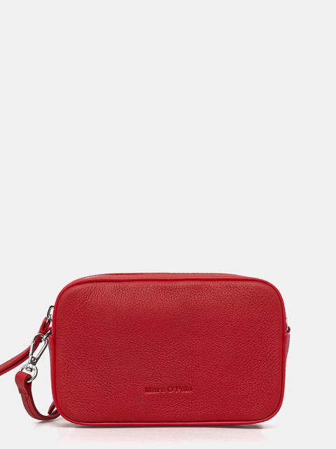 Marc O'Polo torebka skórzana kolor czerwony 5000009087 - zdjęcie produktu nr 1