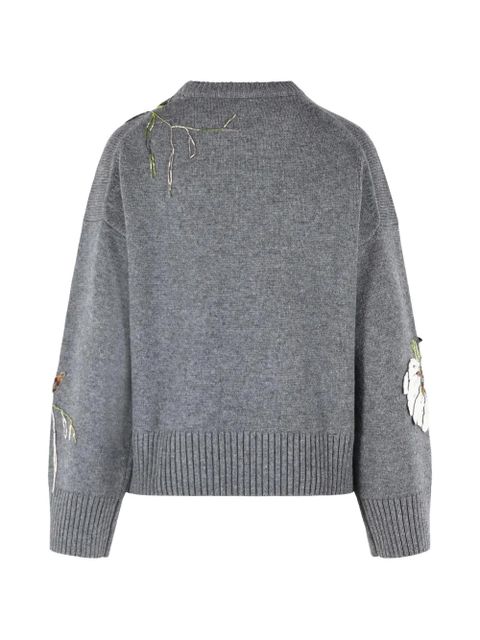 Simkhai Dawna rhinestone-floral sweater - Grey - zdjęcie produktu nr 2