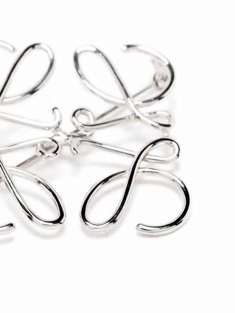 LOEWE pin-fastening logo brooch - Silver - zdjęcie produktu nr 2