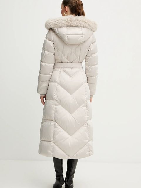 Marciano by Guess kurtka puchowa ELLY kolor beżowy zimowa 5BGL39 7374A