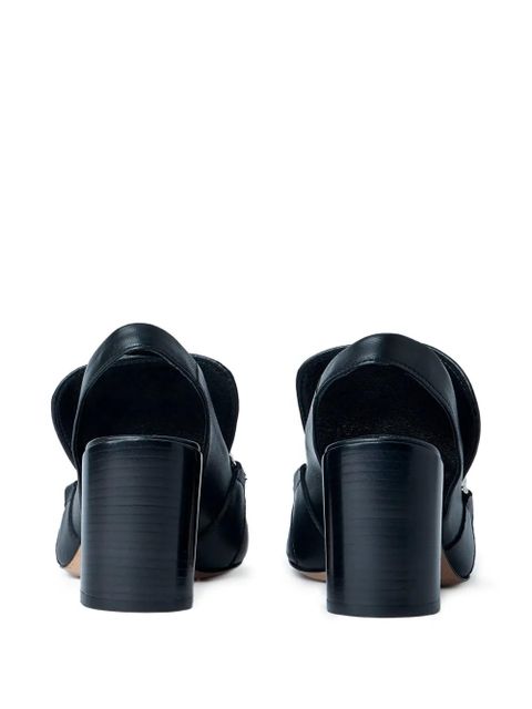 Sportmax square-toe heeled pumps - Black