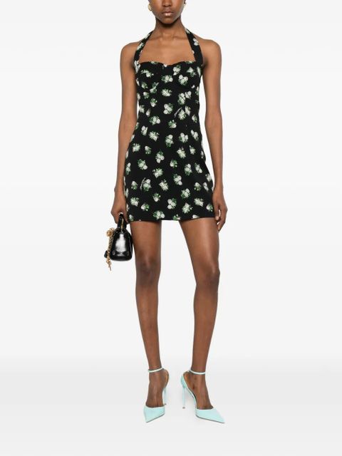 Dolce & Gabbana halterneck floral mini dress - Black - zdjęcie produktu nr 2