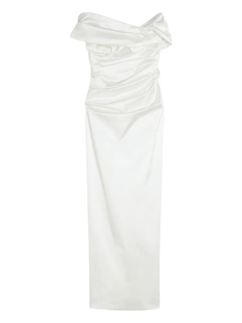 Max Mara Alatri draped maxi dress - White - zdjęcie produktu nr 1