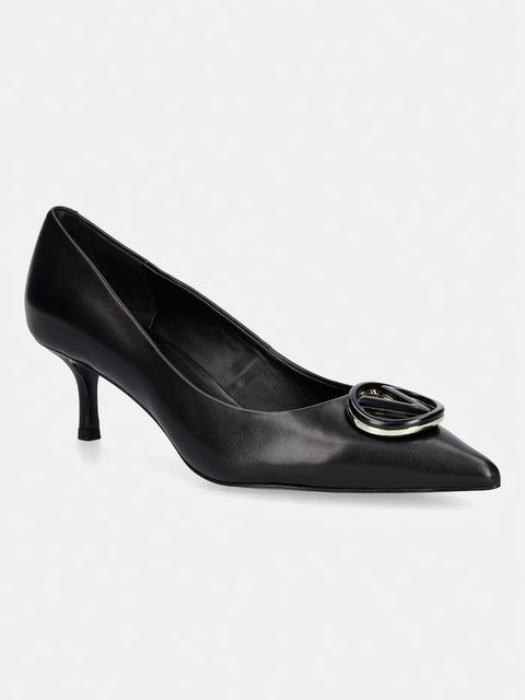 Valentino szpilki skórzane Decollete kitten - zdjęcie produktu nr 1