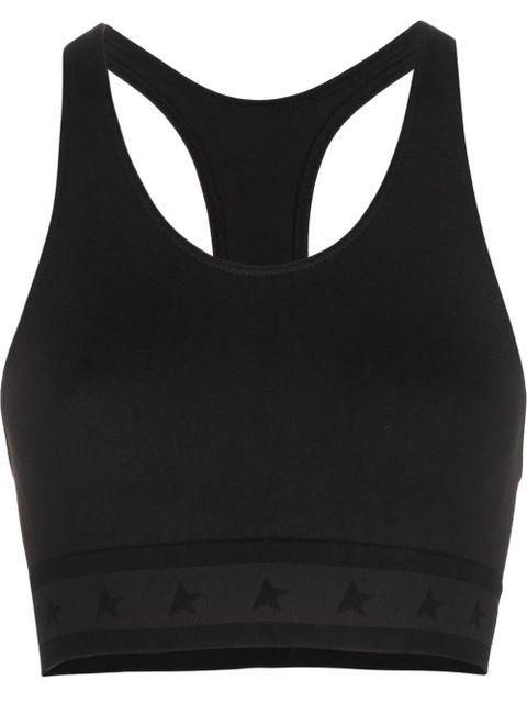 Golden Goose logo-underband racerback crop top - Black - zdjęcie produktu nr 1