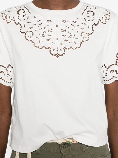 TWINSET lace T-shirt - White