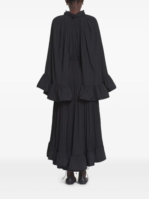 Lanvin ruffled midi dress - Black