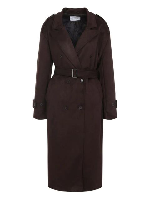 The Frankie Shop belted double-breasted coat - Brown - zdjęcie produktu nr 1