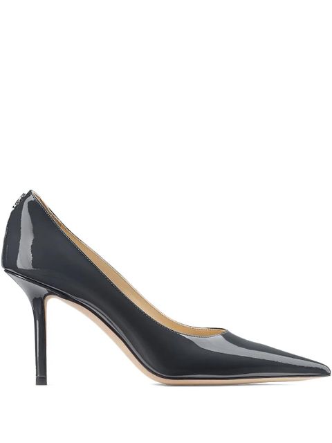 Jimmy Choo 85mm Love pointed-toe pumps - Grey - zdjęcie produktu nr 1