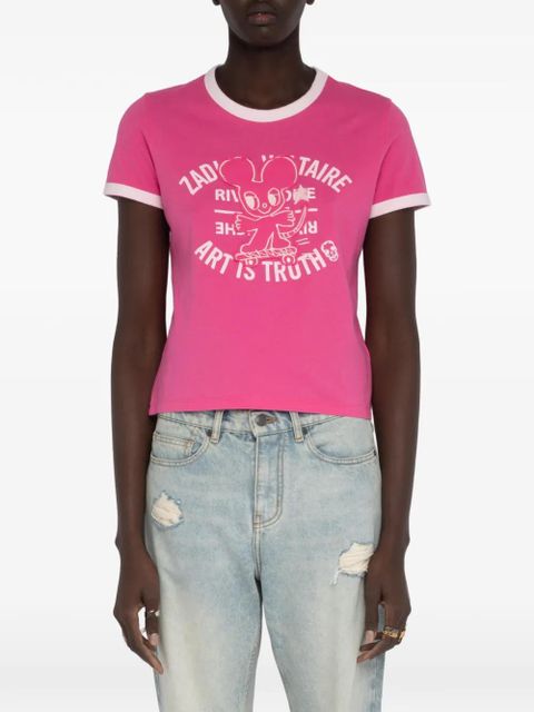 Zadig&Voltaire Woos Ringer graphic T-shirt - Pink