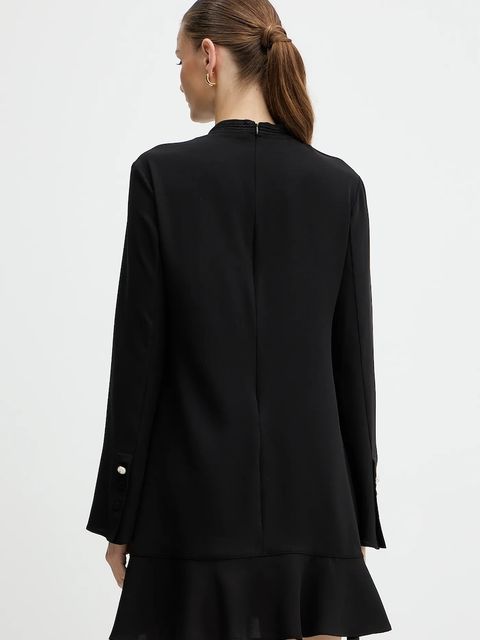 Pinko sukienka kolor czarny mini rozkloszowana 105676 A2QW