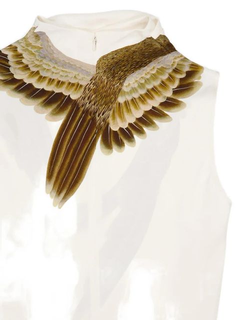 Altuzarra Arlie goose-print top - Neutrals