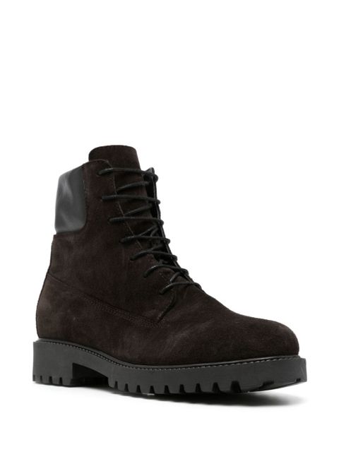 TOTEME The Husky suede boots - Brown