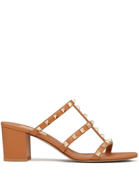 Valentino Garavani 60mm Rockstud sandals - Brown