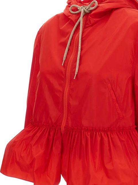 Simone Rocha taffeta hooded jacket - Red