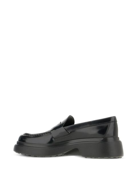 Tod's platform leather loafers - Black