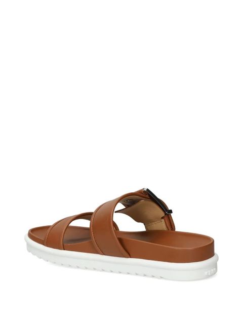 Michael Kors buckled leather sandals - Brown