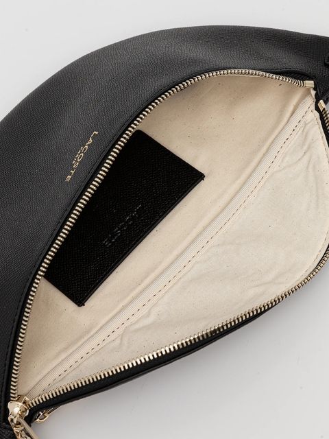 Lacoste torebka skórzana kolor czarny NF5098PH