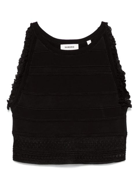 SANDRO sleeveless top - Black - zdjęcie produktu nr 1