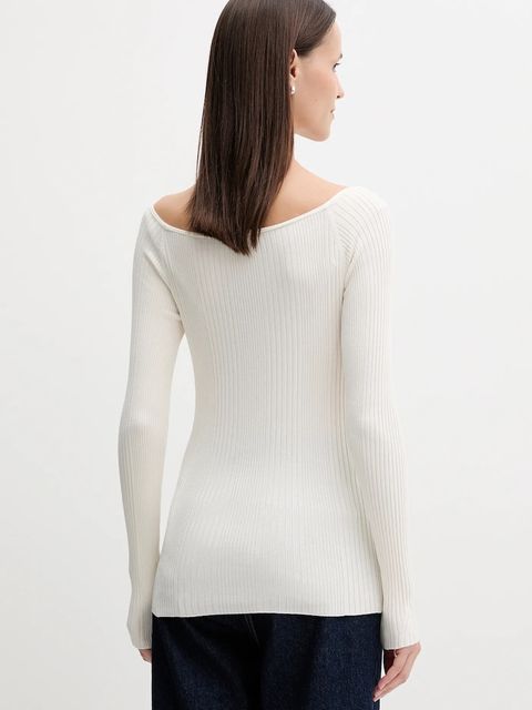 United Colors of Benetton sweter damski kolor beżowy lekki 16UYD10E7