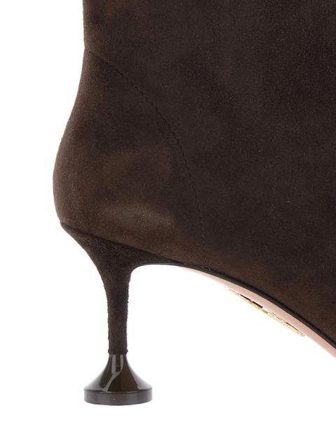 Aquazzura pointed stiletto heel boots - Brown