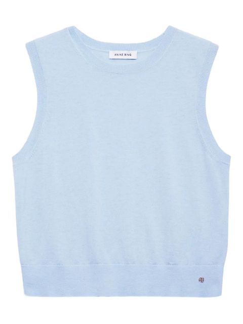 ANINE BING Moni sleeveless tank - Blue - zdjęcie produktu nr 1