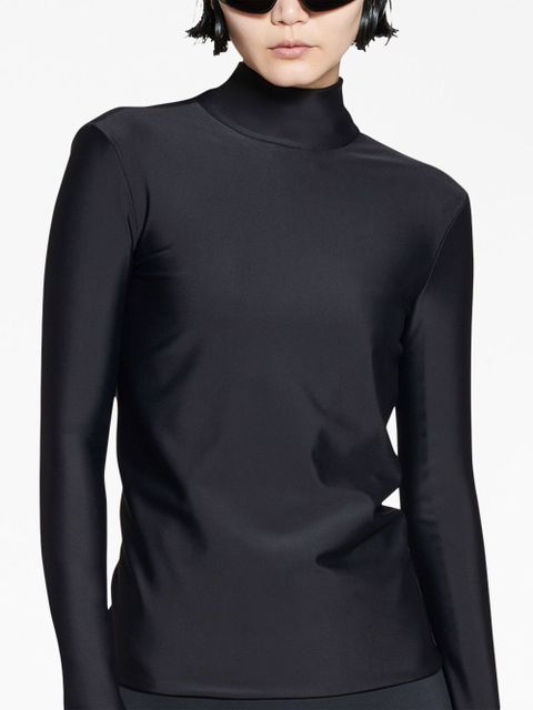 Balenciaga long-sleeve turtleneck top - Black