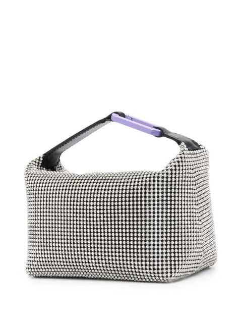 EÉRA crystal-embellished moon bag - Black
