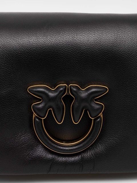 Pinko torebka skórzana kolor czarny 101584.A10F