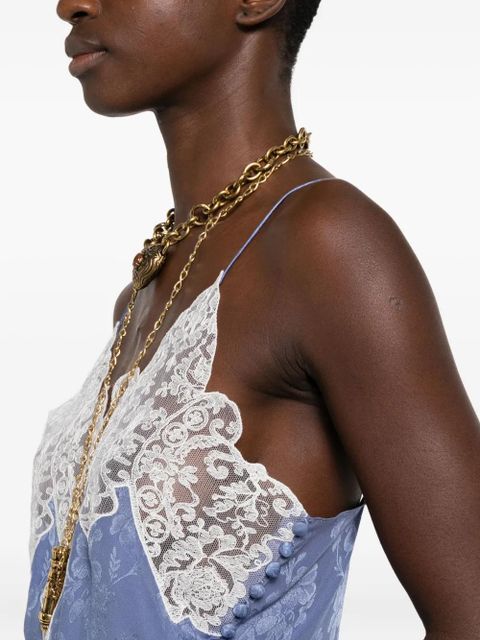 Chloé lace insert camisole - Purple - zdjęcie produktu nr 2