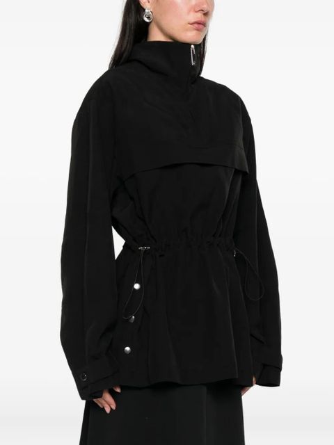 Róhe drawstring-waist sweatshirt - Black