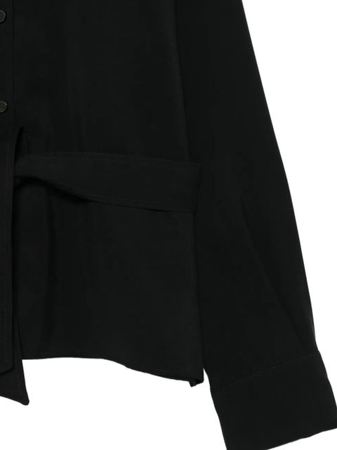 Alysi belted shirt - Black